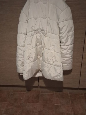 Winter padded jacket, white