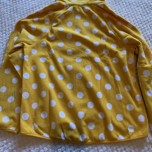 H&M fleece jacket for girls 8-10 years new, white and yellow