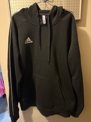 Adidas black hoodie size L like new