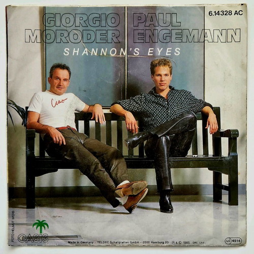 7" Vinyl Record Giorgio Moroder & Paul Engemann Shannon's Eyes used