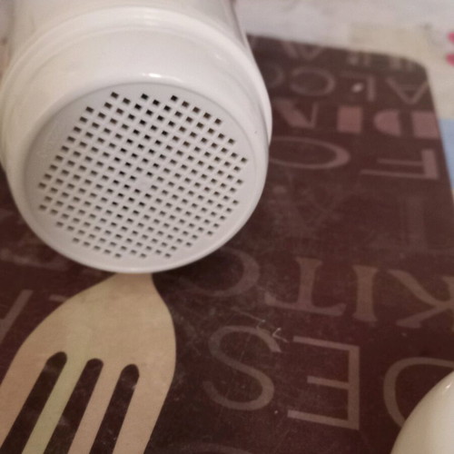 Plastic perforated cup for powdered sugar sprinkling like new