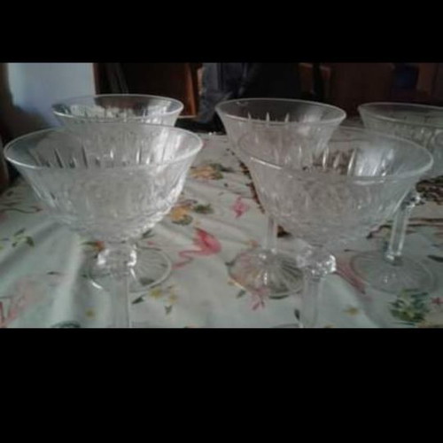 Champagne glasses used, set of 12