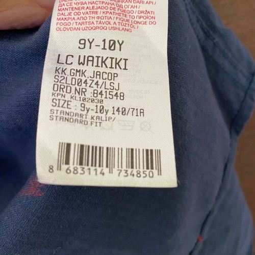 Blue shirt with lightning LC Waikiki for boy 9-10 years like new