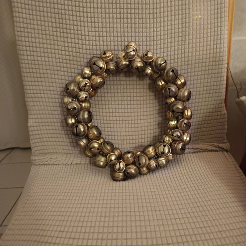 Christmas wreath with bells like new