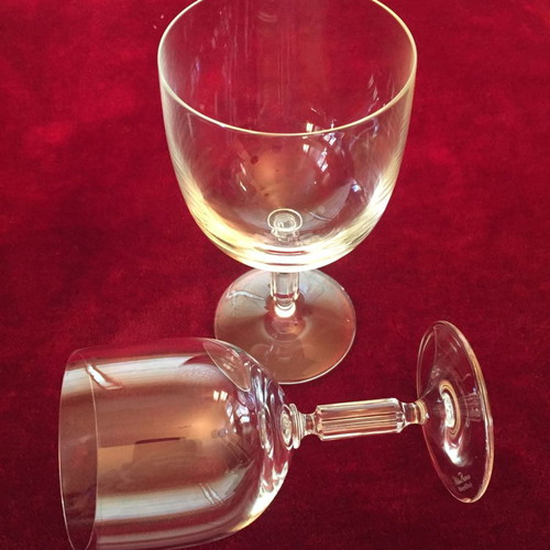Paloma Picasso crystal glasses used, set of 8 pieces