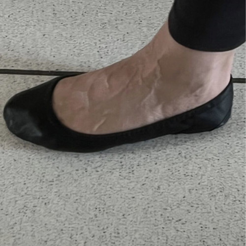 Ballet flats size 37 like new, black, foldable