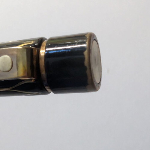 Sheaffer Targa Slimline 679s fountain pen used, black and gold