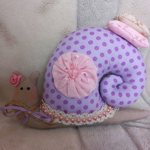 Tilda snail new, decorative and pin cushion