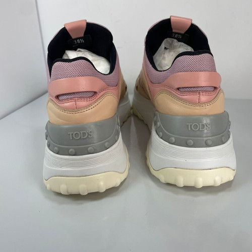 Tod's leather sneakers used, size 38.5, multicolor