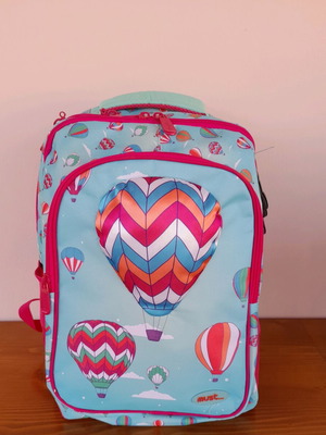 Must backpack with hot air balloon new, multicolor