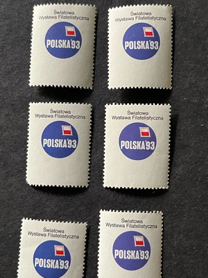Commemorative stamps used, pack of 20 from Poland 1993 philatelic exhibition