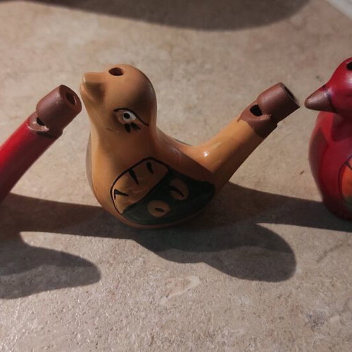 Bird whistles like new, set of 3
