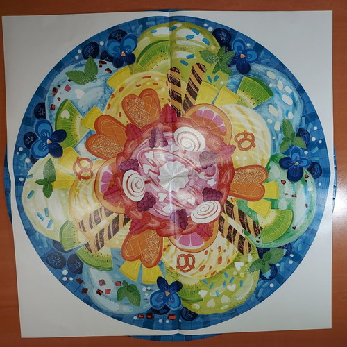 Ravensburger Circle of Colours Ice Cream 500-piece round puzzle