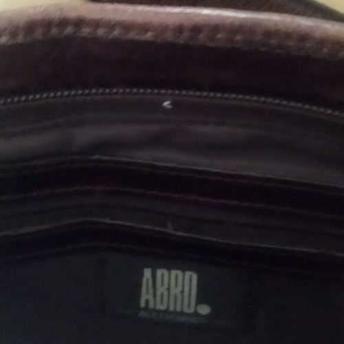 ABRO shoulder bag in Y2K style with silver studs, brown