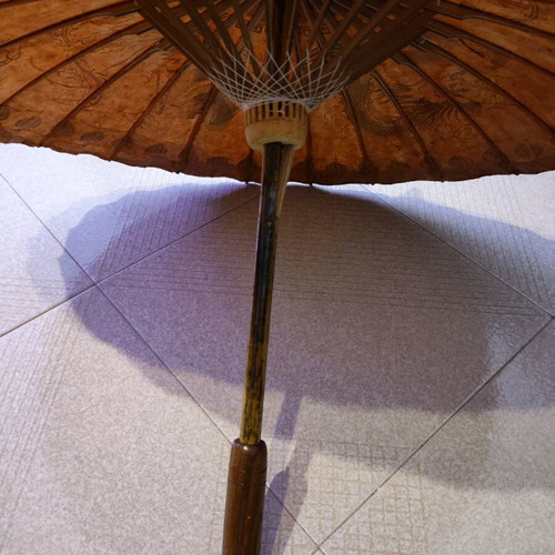Classic handmade umbrella with oil paper like new
