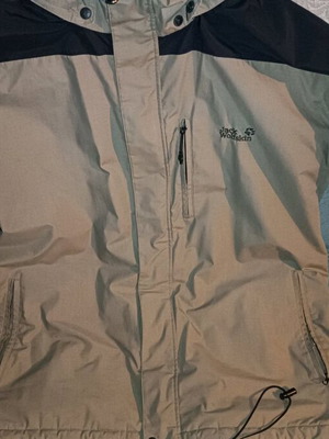 Jack Wolfskin windbreaker used, size XXL, black and brown