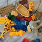 Building blocks used, assorted set