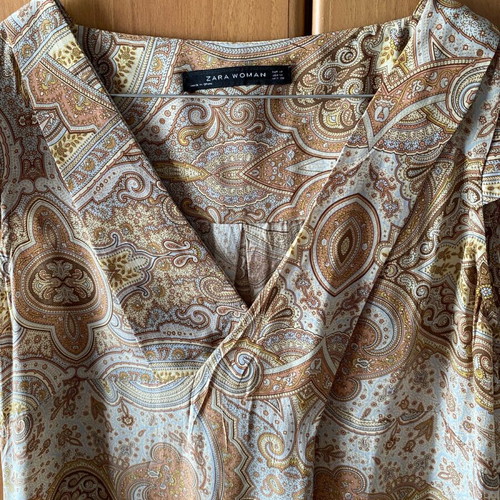 Zara women's tunic new with paisley pattern, size M