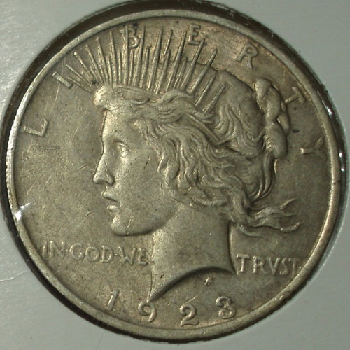 1923 American Dollar Peace Dollar used