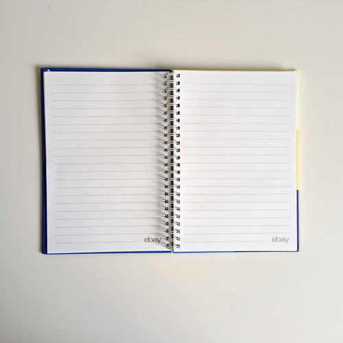 eBay Spiral Notebook with Hard Cover 21x16 cm new
