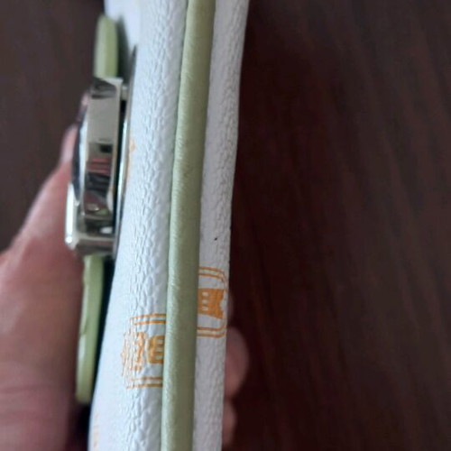 KEM shoulder bag like new, white and green