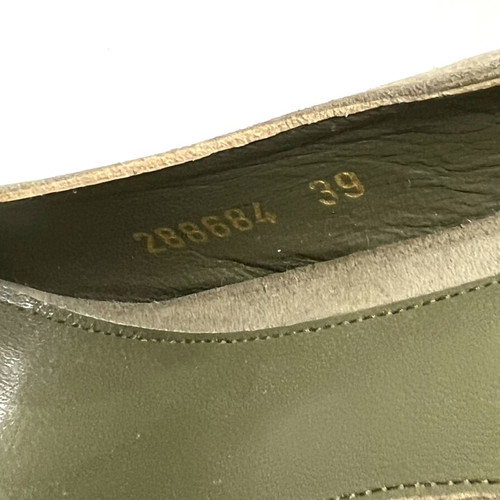 Alexander McQueen skull high heel shoes, green, size 39