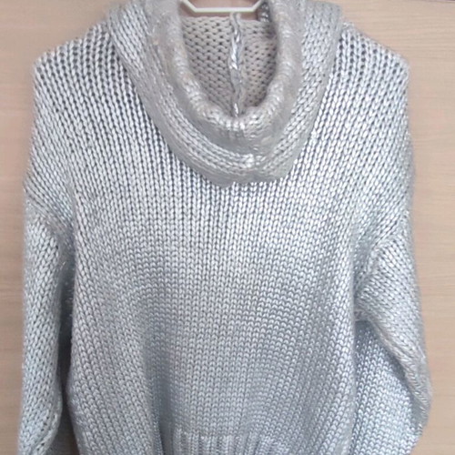 Zara jacket silver with hood new, size S