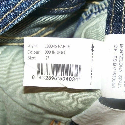 Pepe Jeans London Vintage Capri Cropped Denim Size 27 Brand New