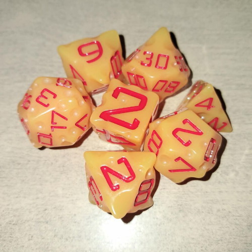D&d cheese dice set of 7