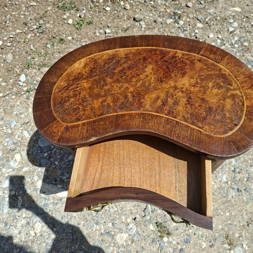 Rosewood coffee table with gold details like new