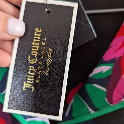 Juicy Couture satin shirt size medium new, multicolor
