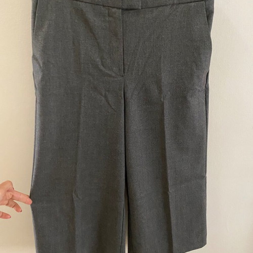 Mango gray zip culottes size 38 like new