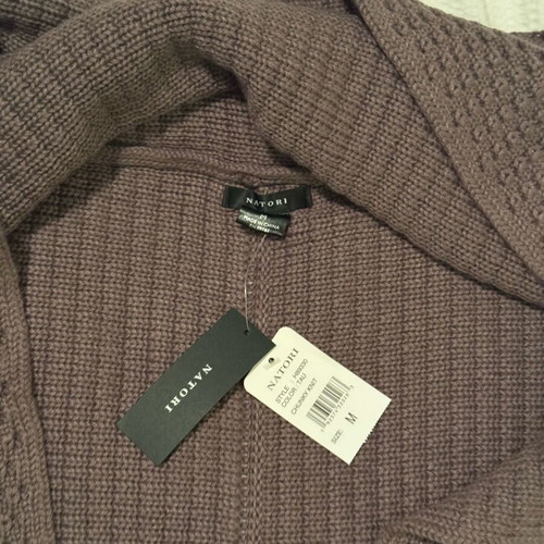 Natori cardigan new with tags, grey, size M