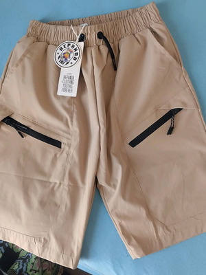 Boys' Bermuda shorts size 12 years new, beige, lightweight fabric