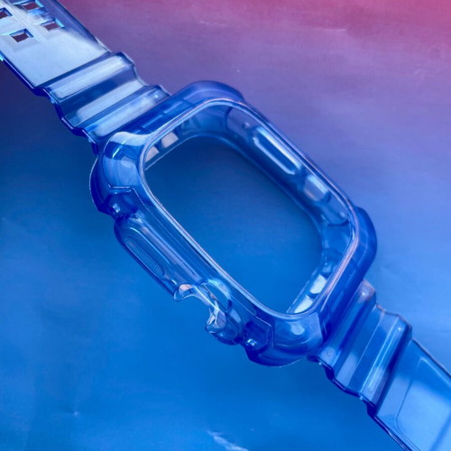 Apple Watch Ultra 49mm silicone band blue like new, waterproof