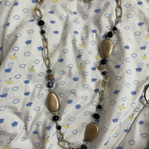 Vintage necklace like new, beige and brown
