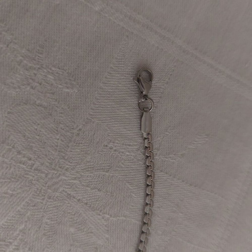Bracelet from stainless steel like new, silver color, length 17+5 cm