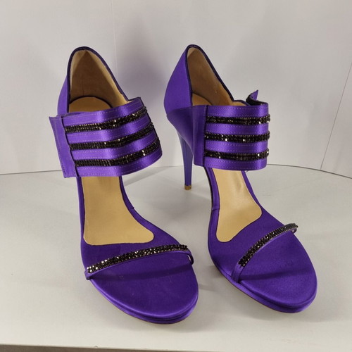 Tiffi women's purple sandals with Swarovski elements, new, size 39