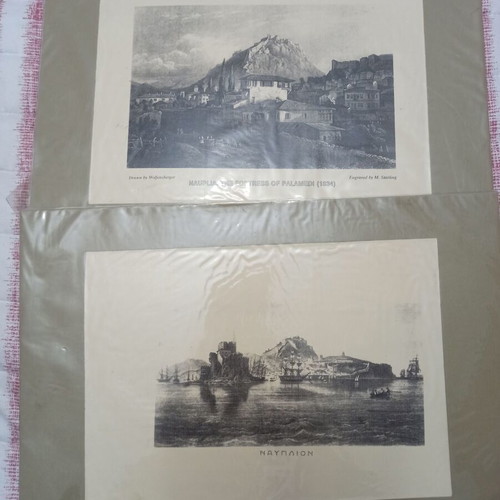 Old photos of Nafplio and Palamidi, set of 2