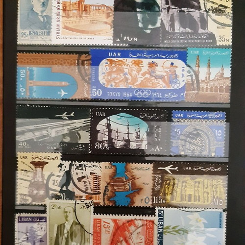 Stamps used from around the world, pack of 12 pages