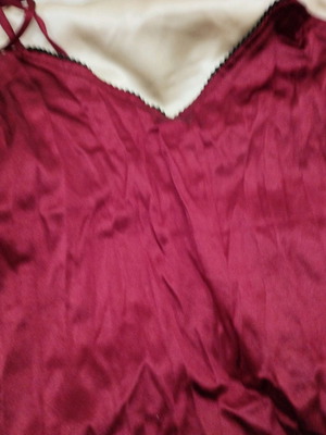 Lingerie jumpsuit used dark burgundy satin Fontana di Vita size L