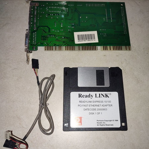 Opti 82C931 ISA Sound Card used with drivers disk and CD In cable