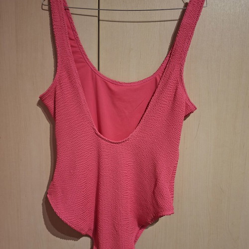 Primark one-piece swimsuit bright pink new, size L
