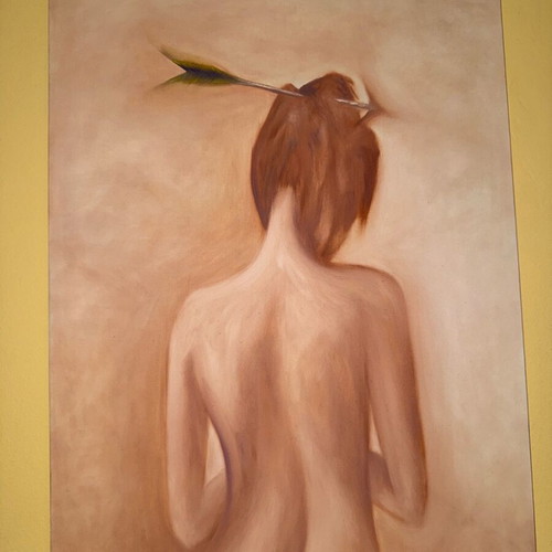 Painting The Arrow of the Soul oil on canvas new, handmade