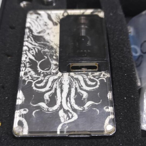 Cthulhu AIO V1 Black vape device used, with RBA