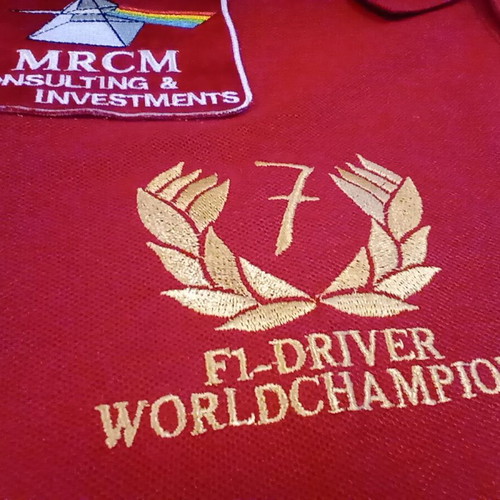 Schumacher Fanclub World Champion Formula 1 Screen Stars Shirt XL like new