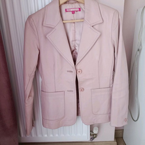 Pink Woman leather pink jacket like new