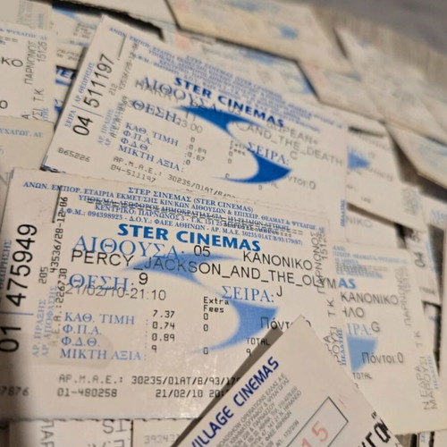 Cinema tickets collection like new, over 130 pieces