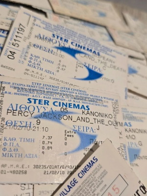 Cinema tickets collection like new, over 130 pieces