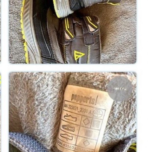 Galotses boots used with fur size 34 gray